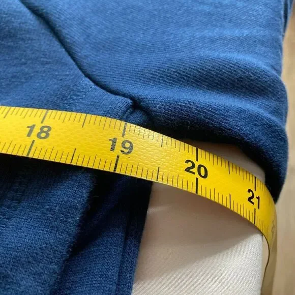 Athleta Women's Stretchy Blue Athleisure Side Zip Long Pullover Top Size S - Picture 3 of 12